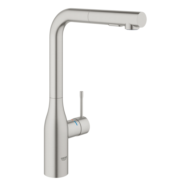 Одноважільний змішувач для мийки Grohe Essence, сталь (30504DC0) фото 1