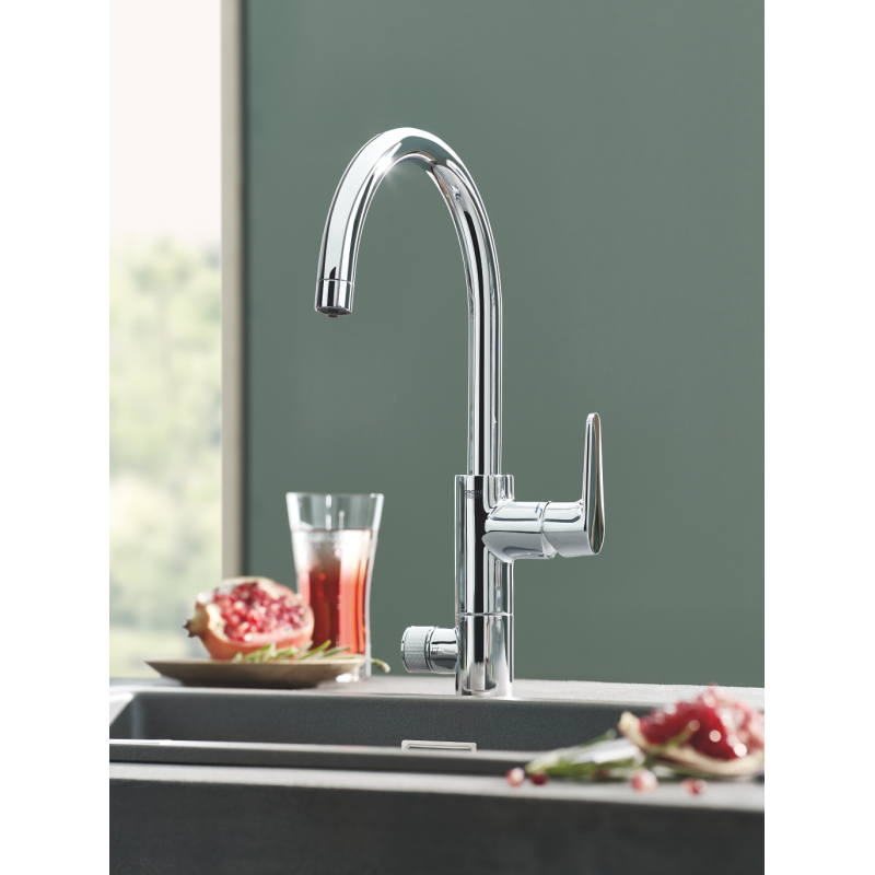 Смеситель кухонный с функцией очистки водопроводной воды Grohe Blue Pure Eurosmart, хром (31722000) фото 4