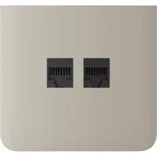 Бічна панель для вбудованої інтернет-розетки Ajax SideCover (LAN) vertical Ivory (126221.319.IV)