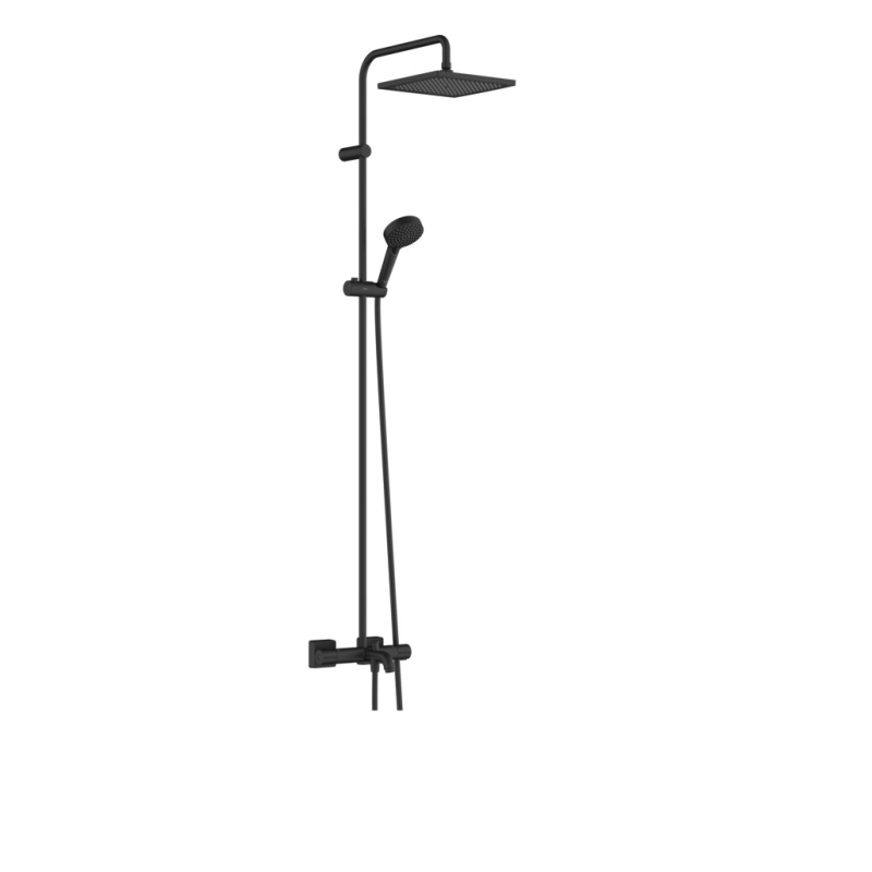 26900670 Vernis Blend Showerpipe 240 1jet Душова система з термостатом для ванни, чорний матовий фото 1