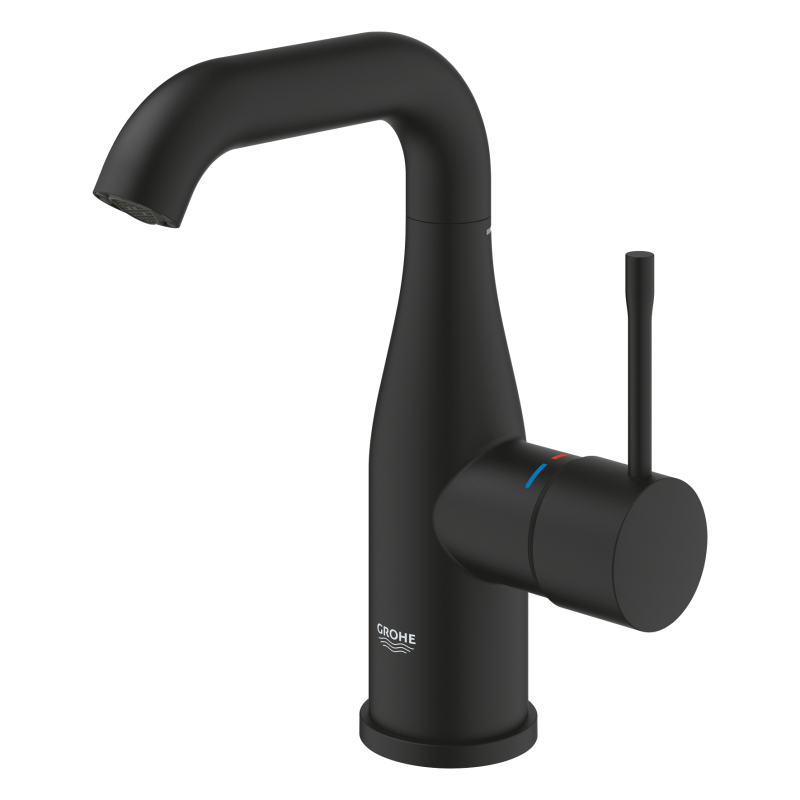 Смеситель для раковины Grohe Essence M-Size 193 мм, черный фантомный (24176KF1) фото 3