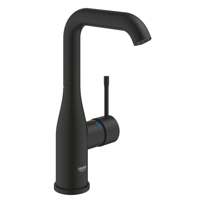 Смеситель однорычажный для раковины Grohe Essence L-Size, черный (24177KF1) фото 1