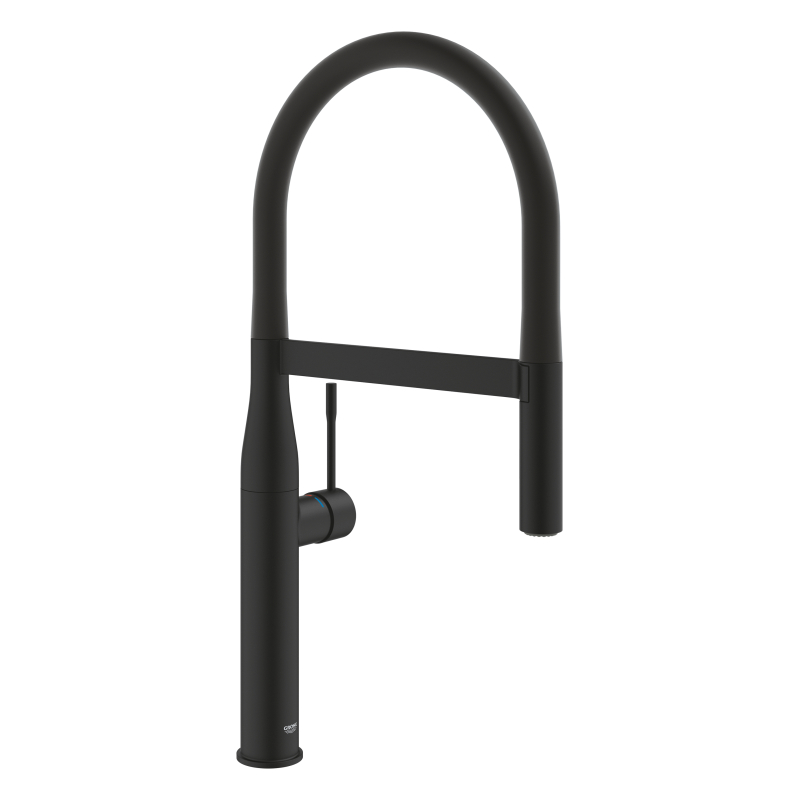 Змішувач одноважільний для мийки Grohe Essence C-вилив, чорний (30503KF0) фото 1