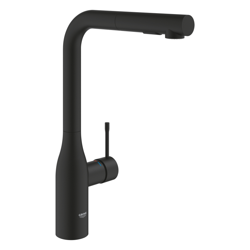 Смеситель однорычажный для мойки Grohe Essence, черный (30504KF0) фото 1