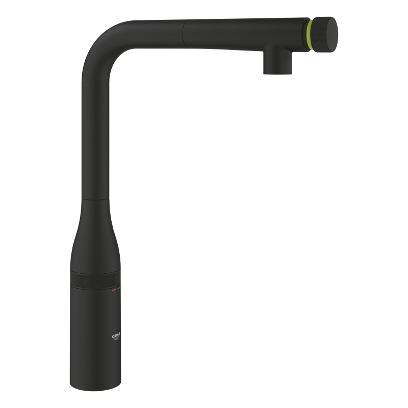 Одноважільний змішувач для мийки Grohe Essence, чорний (31928KF0) фото 2