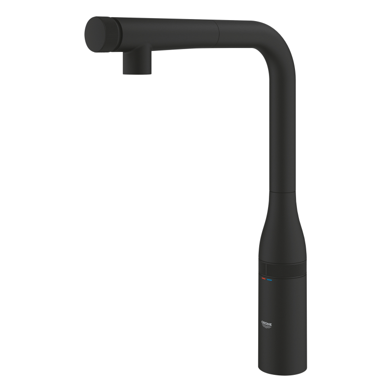 Одноважільний змішувач для мийки Grohe Essence, чорний (31928KF0) фото 4