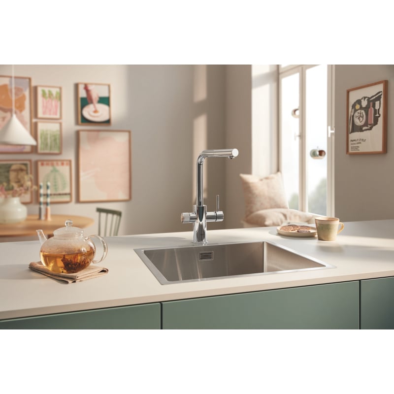 Змішувач для кухні для подачі технічної і фільтрованої води Grohe Blue Pure Minta, хром (30590000) фото 5