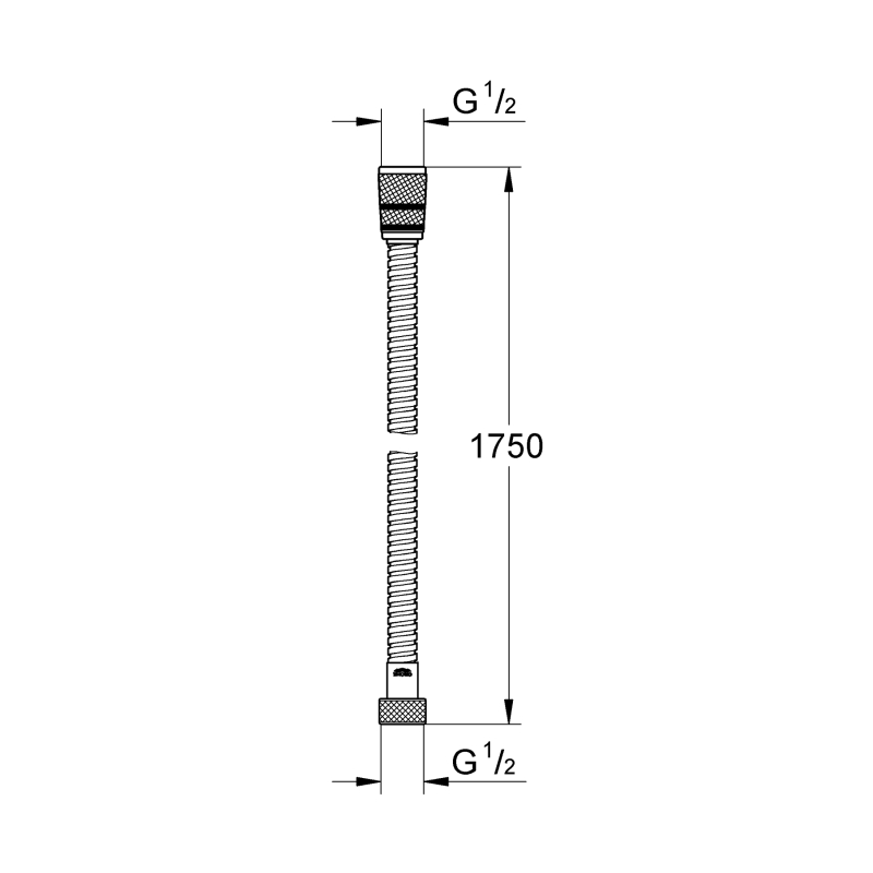 VitalioFlex Metal Long-Life TwistStop 1750 Душевой шланг металлический (22100000) фото 2