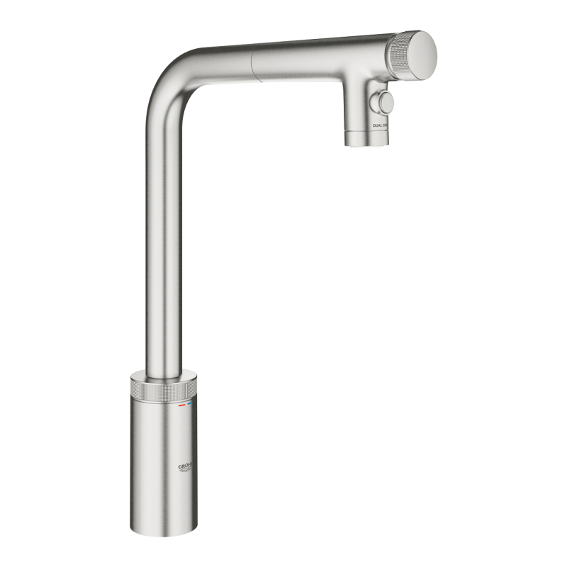 Смеситель для мойки Grohe Vento с управлением SmartControl, сталь (31891DC0) фото 1