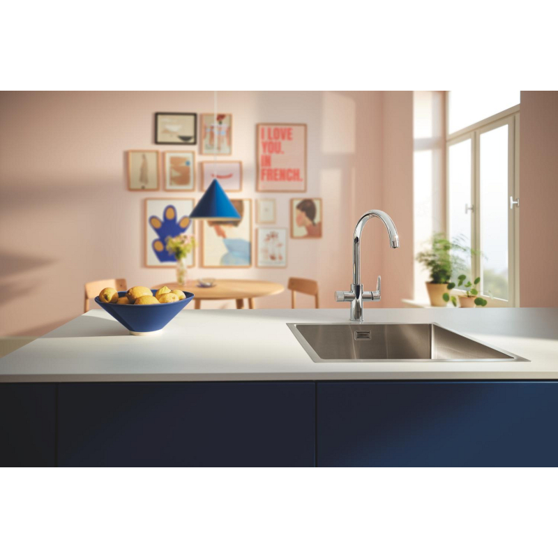 Змішувач для подачі технічної і фільтрованої води Grohe Blue Pure StartCurve, хром (30592000) фото 4