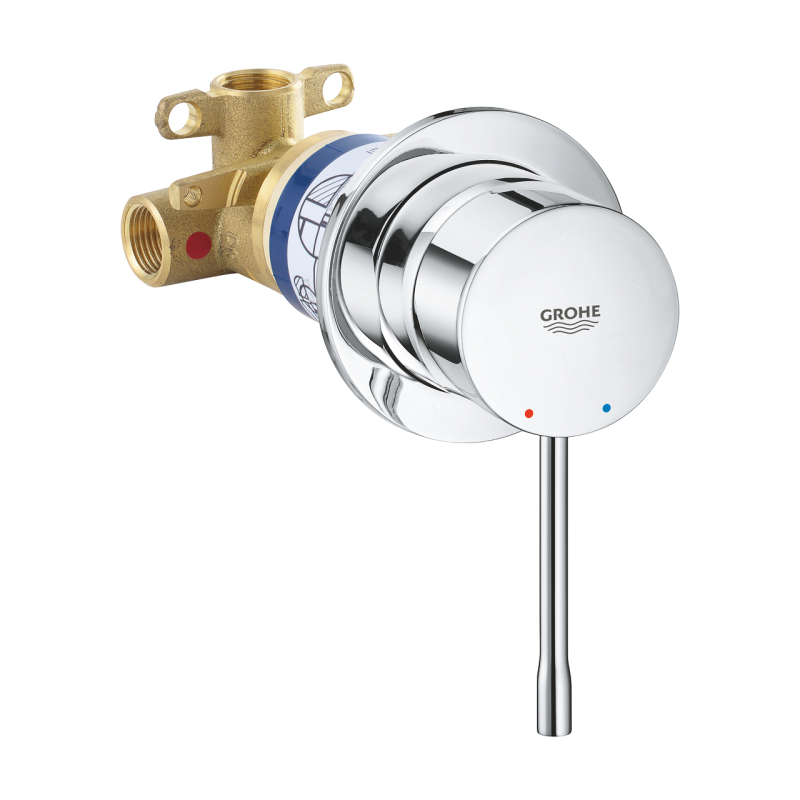 Одноважільний змішувач для душу прихованого монтажу Grohe Essence, хром (29197000) фото 1