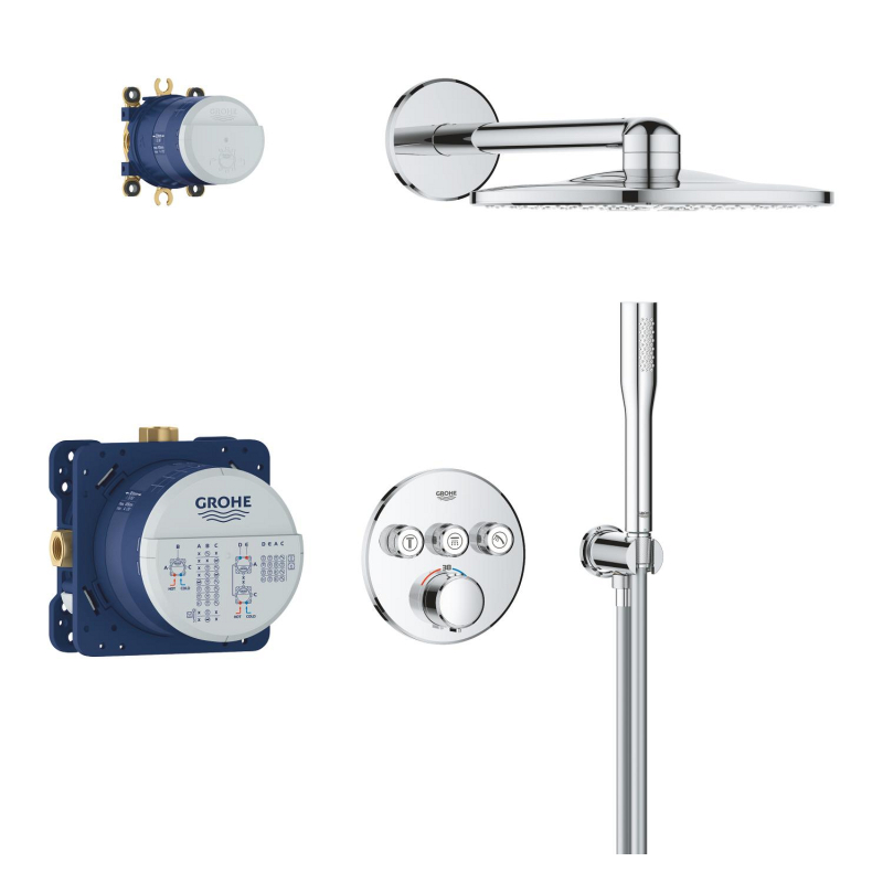 QuickFix Precision SmartControl Скрытая душевая система с Vitalio SmartActive 310 34874000 фото 2