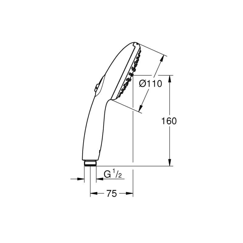 Ручной душ Grohe Tempesta 110, 2 режима струи (261612433) фото 13