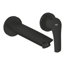 Смеситель для раковины на два отверстия Grohe Eurosmart M-Size, черный (293382433)