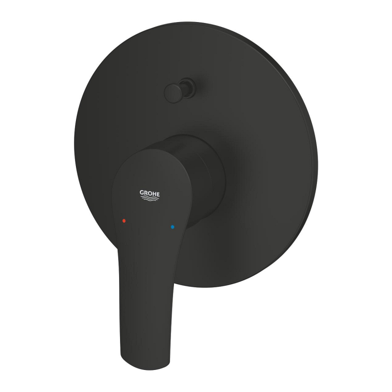 Смеситель однорычажный для ванны Grohe Eurosmart, черный (194502433) фото 4