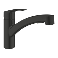 Смеситель однорычажный для мойки Grohe Eurosmar наклонный, черный (303052431)