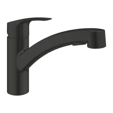 Смеситель однорычажный для мойки Grohe Eurosmar наклонный, черный (303052431)
