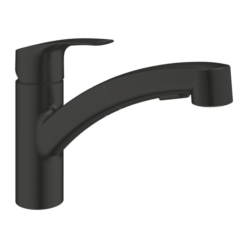Смеситель однорычажный для мойки Grohe Eurosmar наклонный, черный (303052431) фото 1