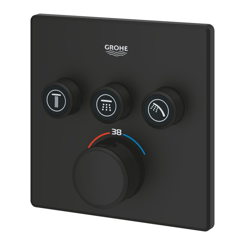Grohtherm SmartControl Термостат скрытого монтажа с 3 кнопками управления (102167KF00) фото 4