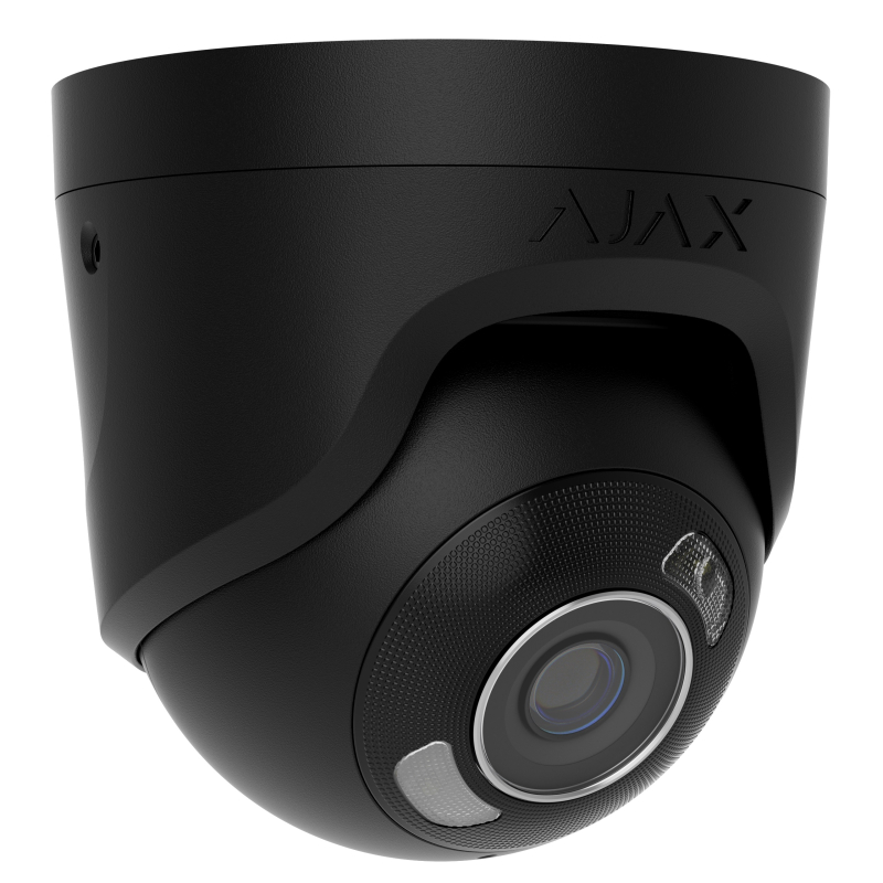 Проводная охранная IP-камера Ajax TurretCam HL (8 Mp/2,8 mm) Black (126264.197.BL1) фото 1