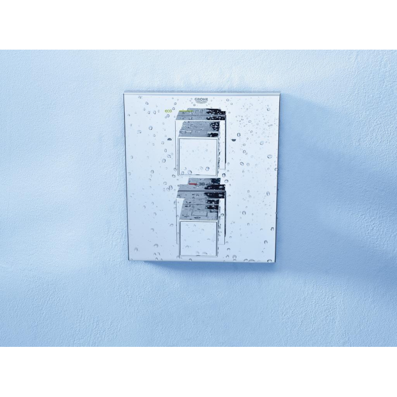 Змішувач для душу прихованого монтажу термостатичний Grohe Grohtherm Cube для 1 споживача, хром (24153000) фото 3