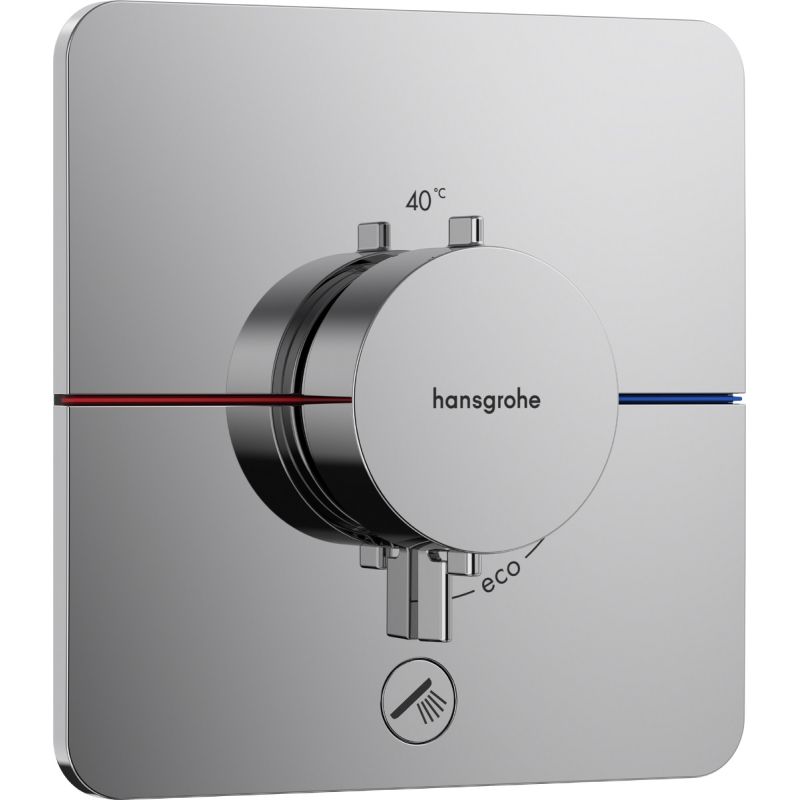 ShowerSelect Comfort Q Смеситель термостатический скрытого монтажа на 1 потребитель +1 доп. выход, хром фото 1