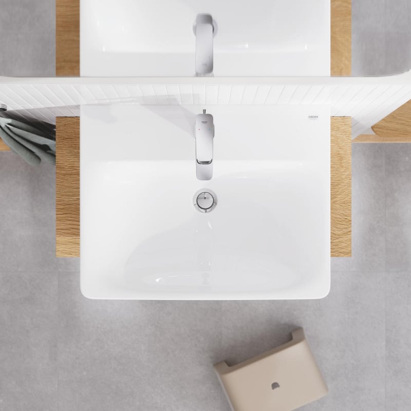 Смеситель однорычажный для раковины Grohe Cubeo M-размера, хром (1017490000) фото 5
