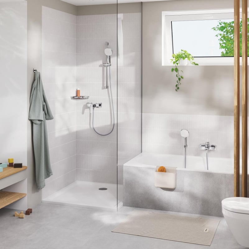 Одноважільний змішувач для ванни Grohe Cubeo, хром (1018140000) фото 18