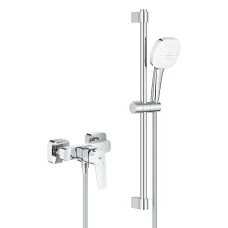 Смеситель однорычажный для душа Grohe Cubeo с душевым гарнитуром, хром (1018250000)