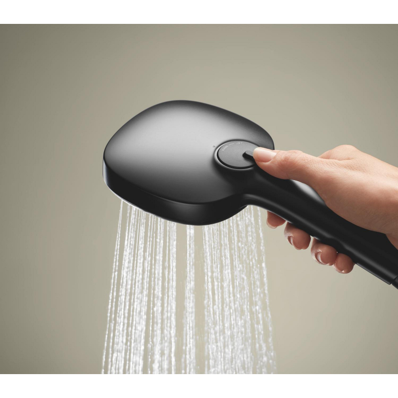 Смеситель однорычажный для душа Grohe Cubeo с душевым гарнитуром, черный (1018252430) фото 5