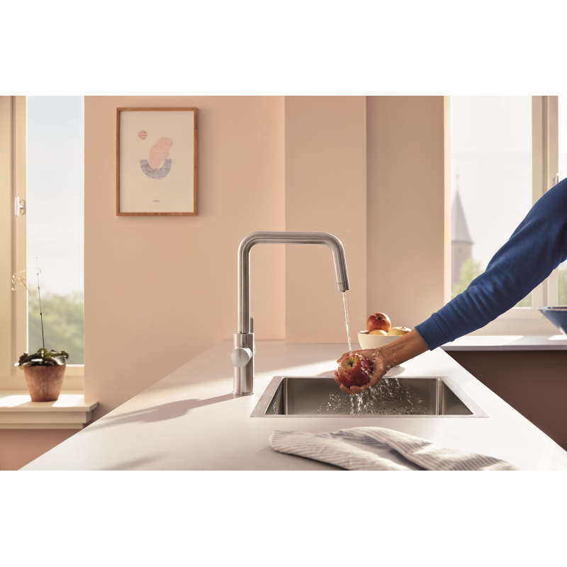 Змішувач для кухні для подачі технічної і фільтрованої води Grohe Blue Pure Start, сталь (30595DC0) фото 4