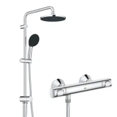 Precision Flow Термостат для душа + Душевая система Vitalio System 200 Flex (UA202908TR)