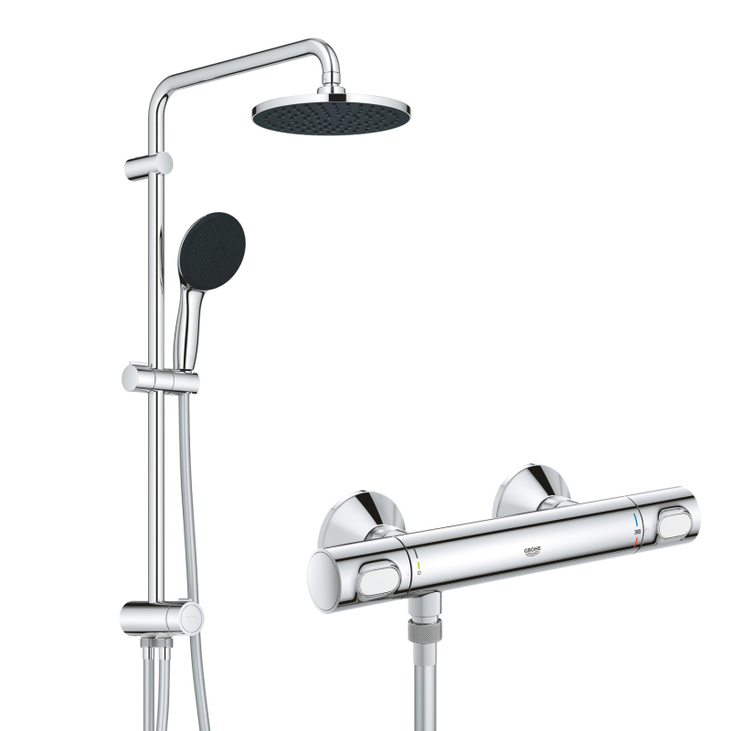 Precision Flow Термостат для душу + Душова система Vitalio System 200 Flex (UA202908TR) фото 1