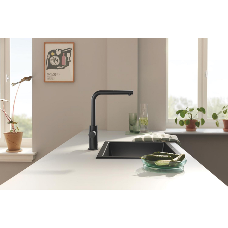 Смеситель с фильтром обратного осмоса Grohe Blue Pure Minta Ecosoft P'URE AQUACALCIUM Mint, черный (MO67530590KF) фото 7