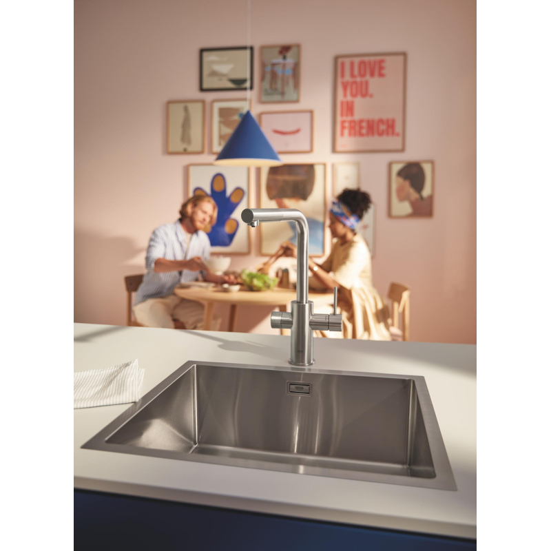 Змішувач з фільтром зворотного осмосу Grohe Blue Pure Minta Ecosoft P’URE AQUACALCIUM Mint, сталь (MO67530601DC) фото 10