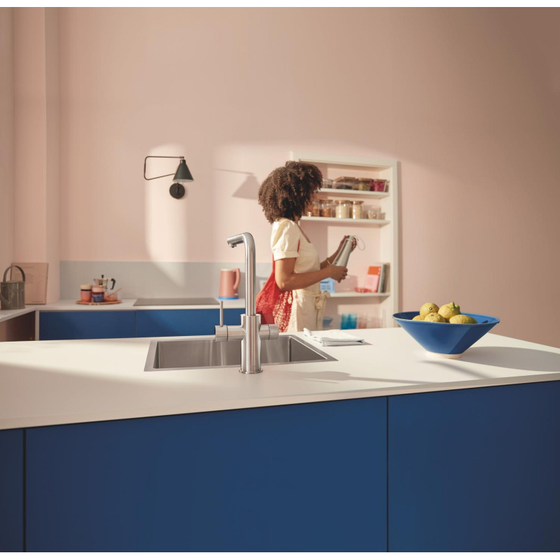Змішувач з фільтром зворотного осмосу Grohe Blue Pure Minta Ecosoft P’URE AQUACALCIUM Mint, сталь (MO67530601DC) фото 12