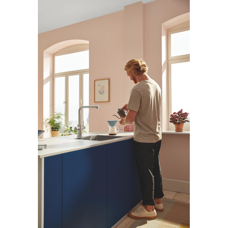 Змішувач з фільтром зворотного осмосу Grohe Blue Pure Minta Ecosoft P’URE AQUACALCIUM Mint, сталь (MO67530601DC) фото 14