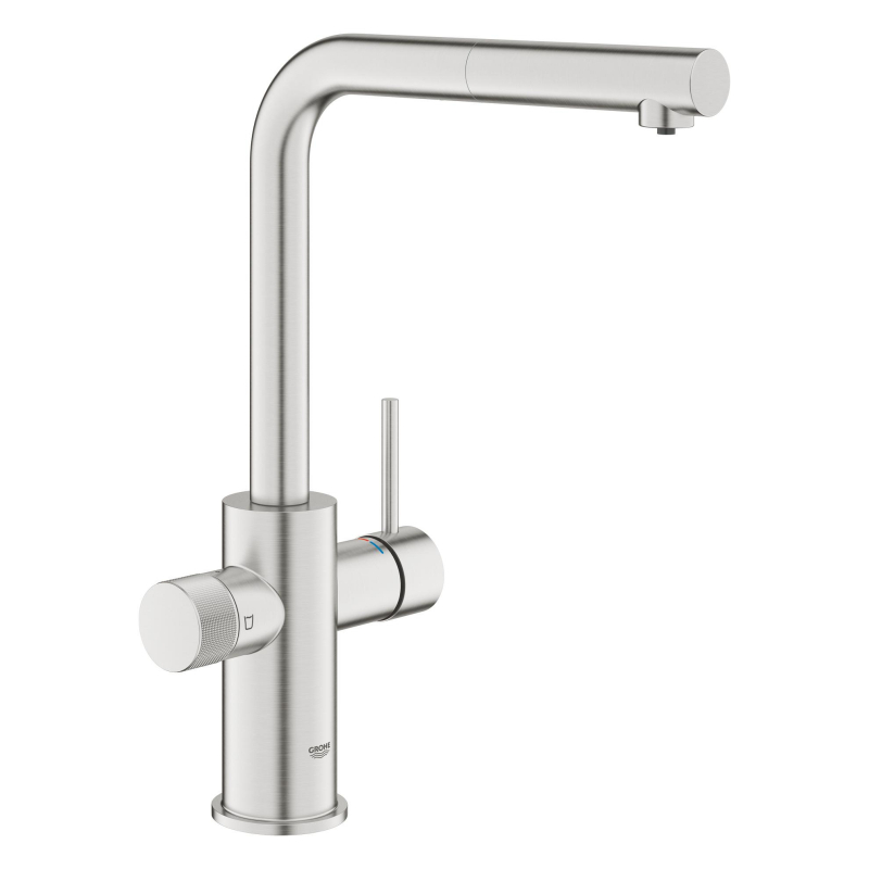 Змішувач з фільтром зворотного осмосу Grohe Blue Pure Minta Ecosoft P’URE AQUACALCIUM Mint, сталь (MO67530601DC) фото 2