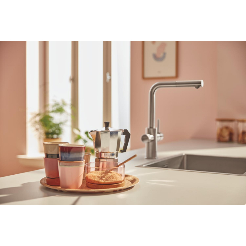Змішувач з фільтром зворотного осмосу Grohe Blue Pure Minta Ecosoft P’URE AQUACALCIUM Mint, сталь (MO67530601DC) фото 7
