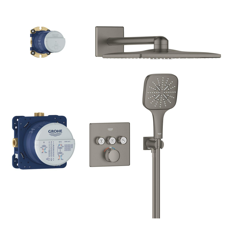 Grohtherm SmartControl Прихована душова система з Rainshower SmartActive 310 Cube (34864AL0) фото 2