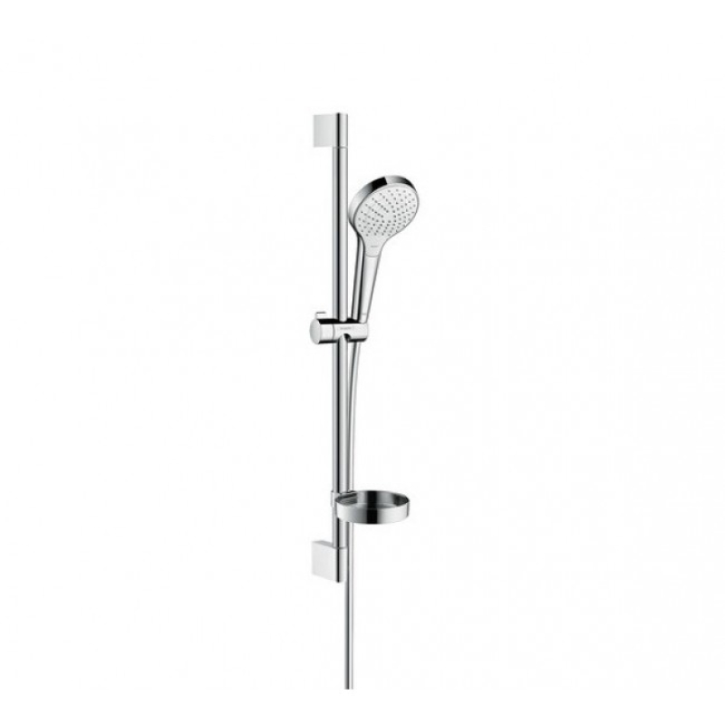 Croma Select S Shower set 110 Vario Душевой набор со штангой 669 мм и мыльницей, хром/белый фото 1