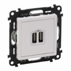 Розетка USB подвійна для зарядки Legrand Valena LIFE, білий