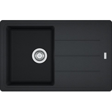 Мойка кухонная Franke Basis, фрагранит, прямоугольник, с крылом, 780х500х200мм, чаша – 1, накладная, BFG 611-78, оникс