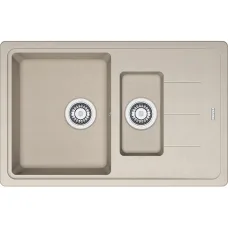 Мойка кухонная Franke Basis, фрагранит, прямоугольник, с крылом, 780х500х200мм, чаша - 2, накладная, BFG 651-78, сахара