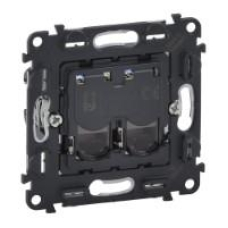 Розетка інформаційна 2ХRJ45 кат. 5e UTP Legrand Valena, IN*MATIC