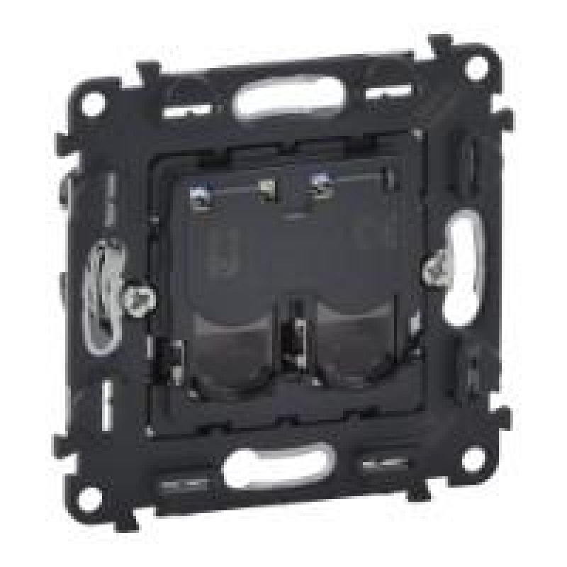 Розетка информационная 2ХRJ45 кат. 5e UTP Legrand Valena, IN*MATIC фото 1