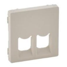 Лицевая панель двойной розетки RJ11/RJ45 Legrand Valena LIFE, IN*MATIC, слоновая кость