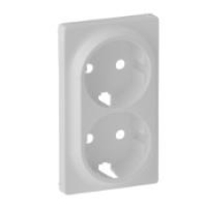 Лицевая панель двойной розетки Schuko Legrand Valena LIFE, IN*MATIC, белый