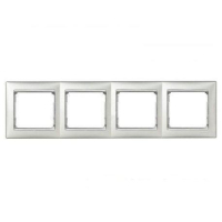 Рамка 4 посты Legrand Valena Classic, алюминий