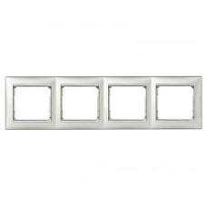 Рамка 4 посты Legrand Valena Classic, алюминий